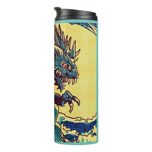 Bouteilles Isothermes Imaginaire Kaiju Anime - Woodcut 1 (Tourné sur la droite)