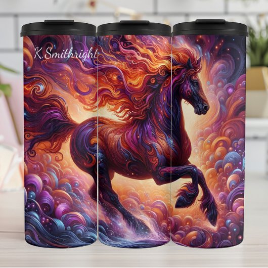 Bouteilles Isothermes Imaginaire majestueux Horse Cosmic Swirl