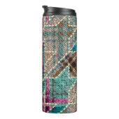 Bouteilles Isothermes Imitation of indian patchwork pattern with texture (Tourné sur la droite)