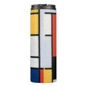 Bouteilles Isothermes Impression de composition de Piet Mondrian rouge j (Dos)