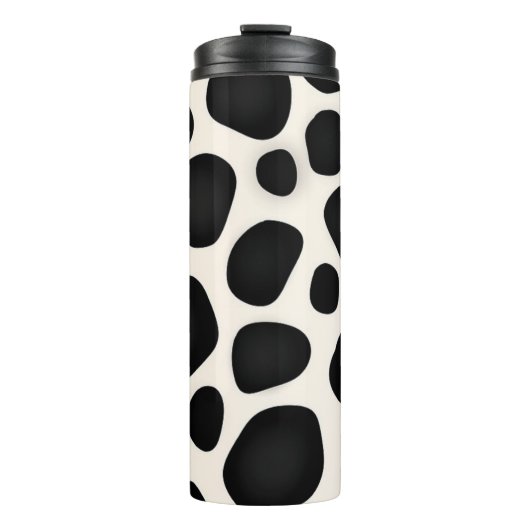 Bouteilles Isothermes Impression de vache tache noire et blanche (Devant)