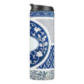 Bouteilles Isothermes Impression d'ornement floral classique (Tourné sur la droite)