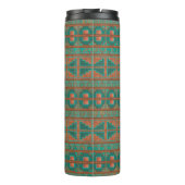 Bouteilles Isothermes Impression géométrique en cuivre Turquoise sud-oue (Dos)