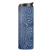 Bouteilles Isothermes Impression topographique biologique de la ligne te (Tourné sur la gauche)