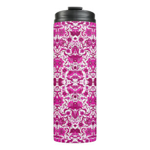 BOUTEILLES ISOTHERMES IMPRIMER ARTISANAT TROPICAL VINTAGE ROSE