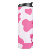 Bouteilles Isothermes Imprimer Monogramme Animal Rose Cow (Tourné sur la gauche)