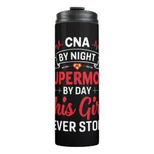 Bouteilles Isothermes Infirmière Cadeau CNA Par Supermom De Nuit