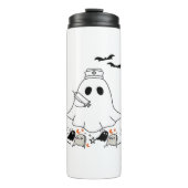 Bouteilles Isothermes Infirmière Ghost mignonne Halloween Design T-shirt (Devant)