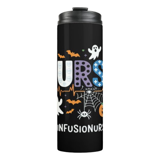 Bouteilles Isothermes Infirmière Infusion Infirmière Stethoscope Hallowe (Devant)