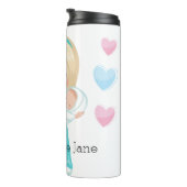 Bouteilles Isothermes Infirmière NICU personnalisée tenant Noël bébé (Tourné sur la droite)