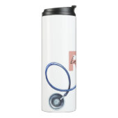 Bouteilles Isothermes Infirmière personnalisée Praticien Rétro NP Nom Ca (Tourné sur la gauche)