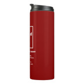 Bouteilles Isothermes Information d'affaires Paruline thermique rouge (Tourné sur la droite)