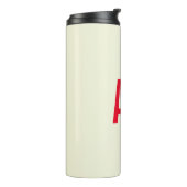 Bouteilles Isothermes Initiales minimalistes modernes Monogramme rouge B (Tourné sur la gauche)