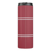 Bouteilles Isothermes Initiales monogrammes Crimson Red Travel Drinkware (Dos)