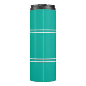 Bouteilles Isothermes Initiales Monogrammes Turquoise Vert Voyage Verre (Dos)