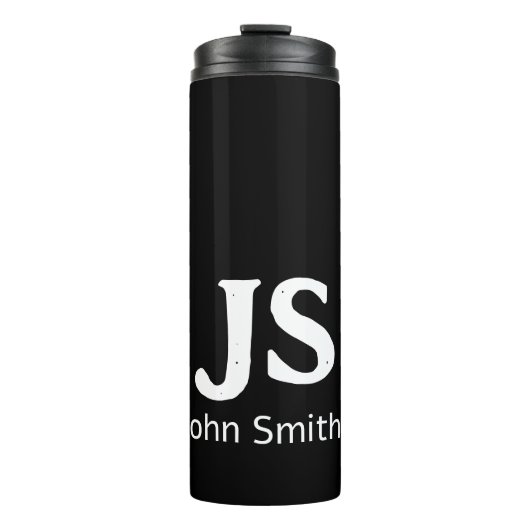 Bouteilles Isothermes Initiales personnelles personnalisables (Devant)
