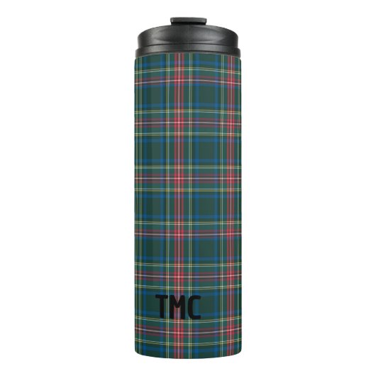 Bouteilles Isothermes INITIALES Tartan Plaid Classique Festive Holiday C (Devant)