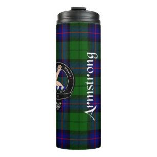 Bouteilles Isothermes Insigne et tartan du clan Armstrong