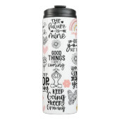 Bouteilles Isothermes Inspiration noire et rose (Devant)