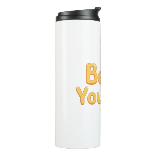 Bouteilles Isothermes Inspirational "Be Yourself" Positive Message (Tourné sur la gauche)