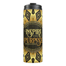 Inspirer Mandala Orange Noir Jaune Art Déco