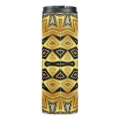 Bouteilles Isothermes Inspirer Mandala Orange Noir Jaune Art Déco (Dos)