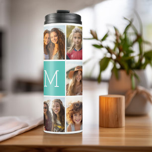 Bouteilles Isothermes Instagram 11 Photo Collage personnalisé Monogramm