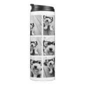 Bouteilles Isothermes Instagram 11 Photo Collage Personnalisé Monogramme (Tourné sur la droite)