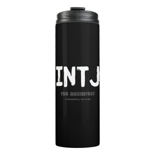 Bouteilles Isothermes INTJ - Tacticien réfléchi (blanc) (Devant)