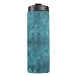 Bouteilles Isothermes IridescTurquoise Vintage Arlequin Motif