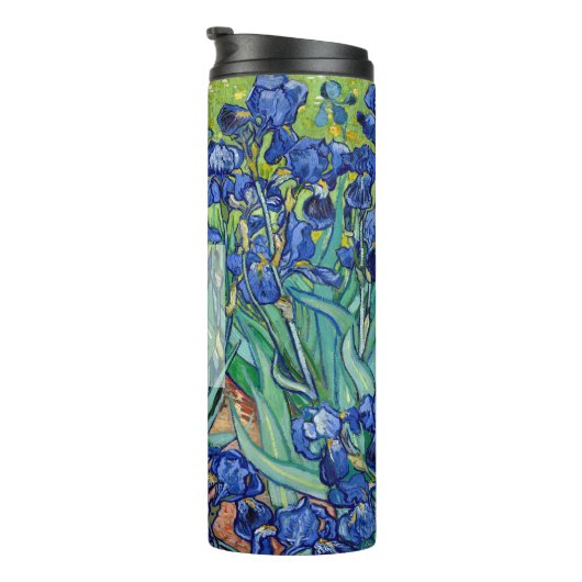 Bouteilles Isothermes Irises Vincent Van Gogh Fleurs Bleues Monogramme d (Tourné sur la droite)