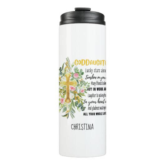 Bouteilles Isothermes Irish Blessing For GODDAUGHTER - Cadeau Personnali (Devant)
