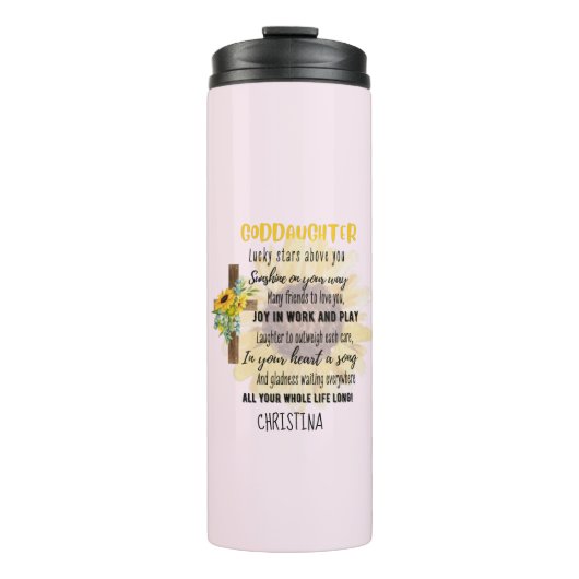 Bouteilles Isothermes Irish Blessing For GODDAUGHTER - Cadeau Personnali (Devant)