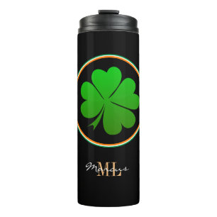 Bouteilles Isothermes Irish Flag, Lucky Clover monogram, Irlande
