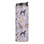 Bouteilles Isothermes Italian Greyhound Dog Bones and Paws (Tourné sur la gauche)