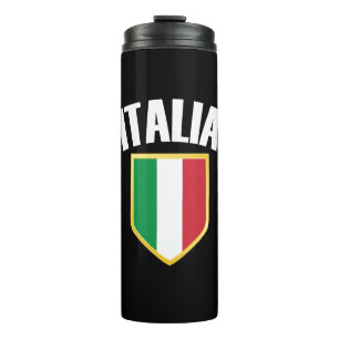 Bouteilles Isothermes Italie Crest Italie Drapeau Fan de football