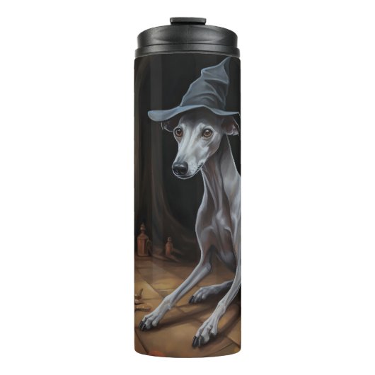 Bouteilles Isothermes Italien Greyhound Citrouille Halloween effrayant (Devant)