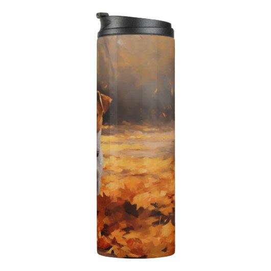 Bouteilles Isothermes Jack Russell à l'automne Feuilles automne Inspire (Tourné sur la droite)