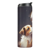 Bouteilles Isothermes Jack Russell Avec Noël Festif Du Père Noël (Tourné sur la gauche)