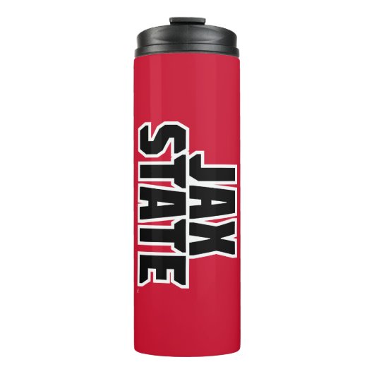 Bouteilles Isothermes Jacksonville State University JAX STATE Bold Text (Devant)