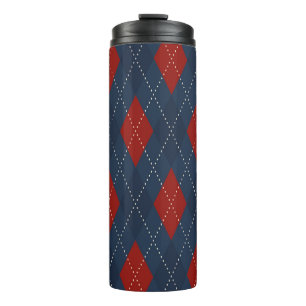 Bouteilles Isothermes Jacquard Royal Bleu Motif de Noël