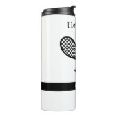 Bouteilles Isothermes J'adore le tennis (Tourné sur la gauche)