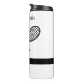 Bouteilles Isothermes J'adore le tennis (Tourné sur la droite)
