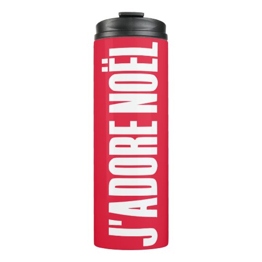 Bouteilles Isothermes J'adore Noël ! (Devant)