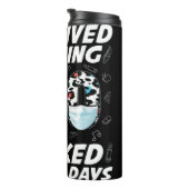 Bouteilles Isothermes J'Ai Survécu En Enseignant 100 Jours Scolaires Mas (Tourné sur la droite)