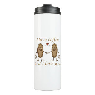 Bouteilles Isothermes J'aime le café et je t'aime