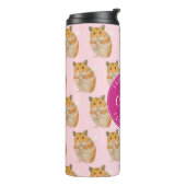 Bouteilles Isothermes J'aime le motif rose de hamster de hamsters (Tourné sur la gauche)