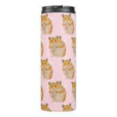 Bouteilles Isothermes J'aime le motif rose de hamster de hamsters (Dos)