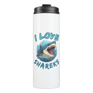 Bouteilles Isothermes J'aime les requins Fisher