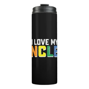 Bouteilles Isothermes J'Aime Mes oncles Fierté Famille Gay Lesbienne Cor